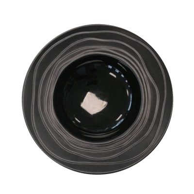 Assiette creuse noire
