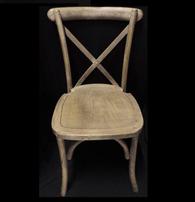 Chaise crossback bois cérusé