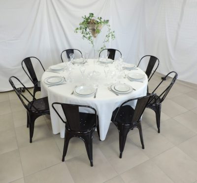 Table pvc de diamètre 153 cm