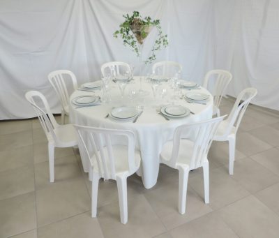 Chaise coquille blanche