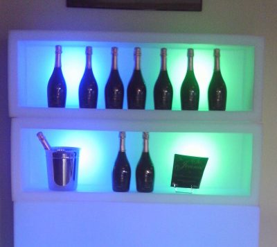 Etagère lumineuse pour bar