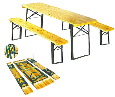 Ensemble_brasseZ Banc bois de 2.20m