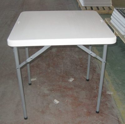 Table PVC carré 0.70 m x 0.70 m (Pieds Pliants)