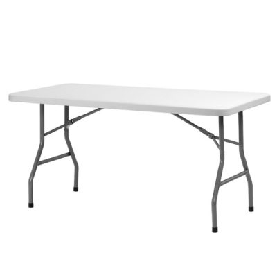 Table 1.52 m x 0.76 m en pvc gris