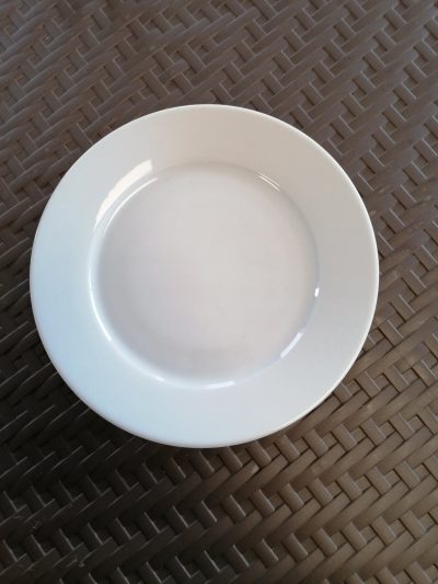 Assiette dessert porcelaine ronde Deshoulière