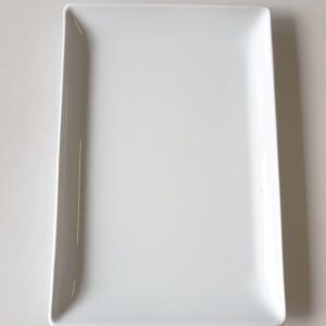 assiette plate rectangulaire