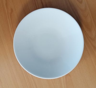 Assiette wok porcelaine ronde blanche