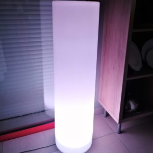 cylindre lumineux blanc 3 Cylindre vertical lumineux (Seau à glace)