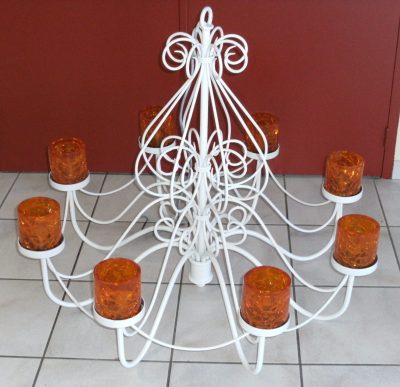 lustre blanc Lustre blanc 8 branches