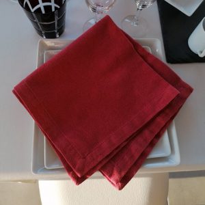 serviette rouge2