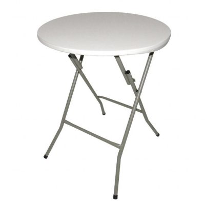 Table bistrot diamètre 60 pvc grise
