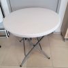 Table pvc de diamètre 80cm