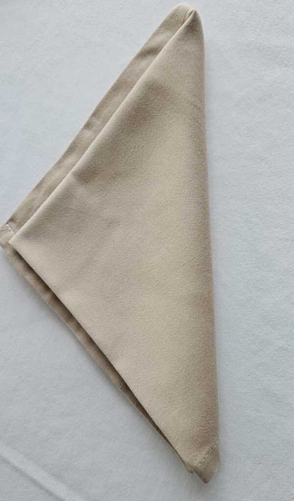 Serviette tissu beige